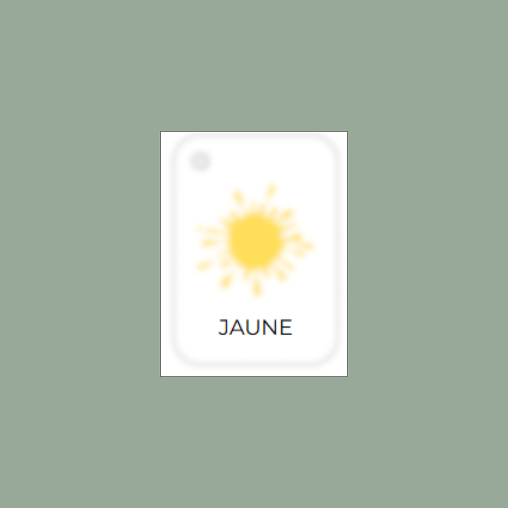 Mon trousseau des couleurs - noms en majuscules