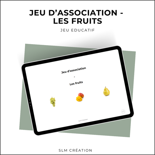 Jeu d'association - Les fruits - 10 images